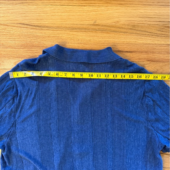 Todd Snyder Blue Knit Garment 100% Linen - Picture 8 of 8